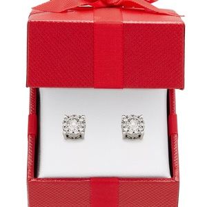 Diamond earrings stud 1/3 ct
